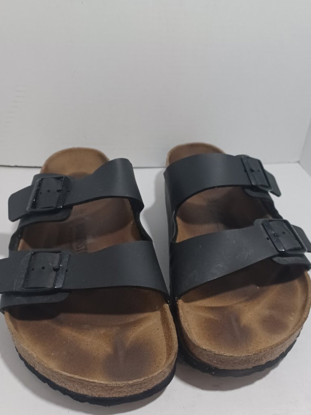 Birkenstock Arizona Sandals Black Leather Size 46 (USA 13)